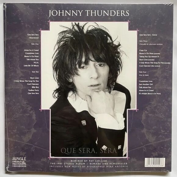 Johnny Thunders – Que Sera Sera: Resurrected – Purple and White Double Vinyl, LP - Picture 3 of 3